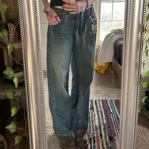 Motel Rocks Low Rise Jeans 34x32